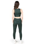 Dark Saga Green High Waist Leggings
