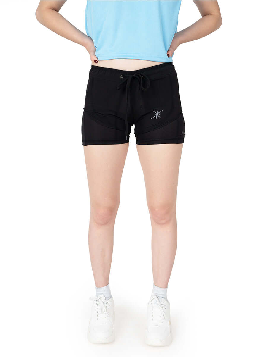 2Layer Black Shorts