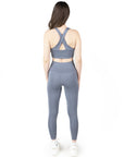 Light Grey Cross Back Sports Bra & High Waist Leggings Co Ord Set