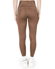 Cocoa Brown High Waist Leggings with Pocket