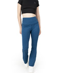 Airforce Blue High Waist Flared Pant