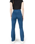 Airforce Blue High Waist Flared Pant