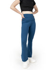 Airforce Blue High Waist Flared Pant