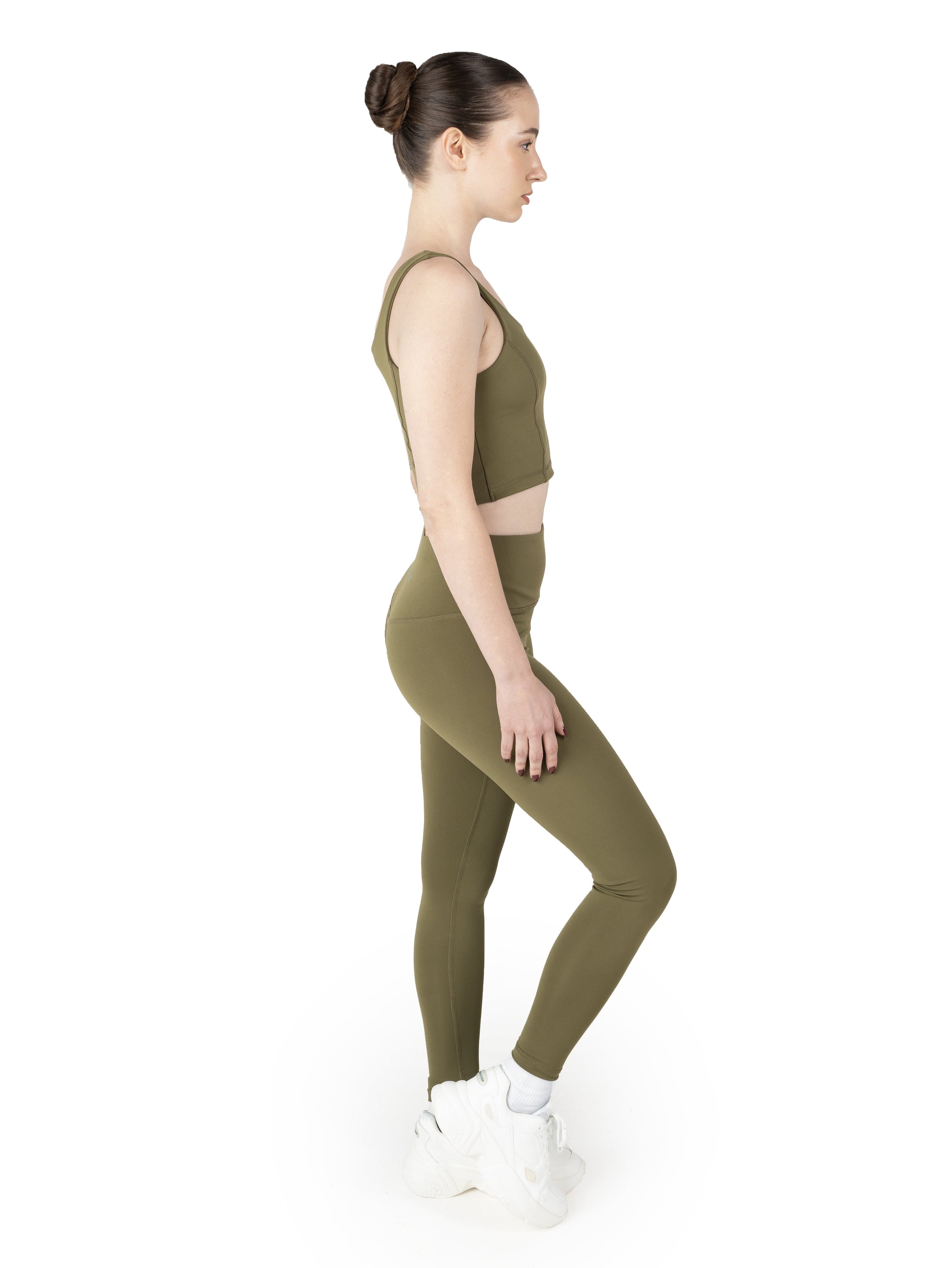 Olive Green Sports Bra &amp; Leggings Co Ord Set