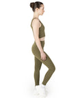 Olive Green Sports Bra & Leggings Co Ord Set