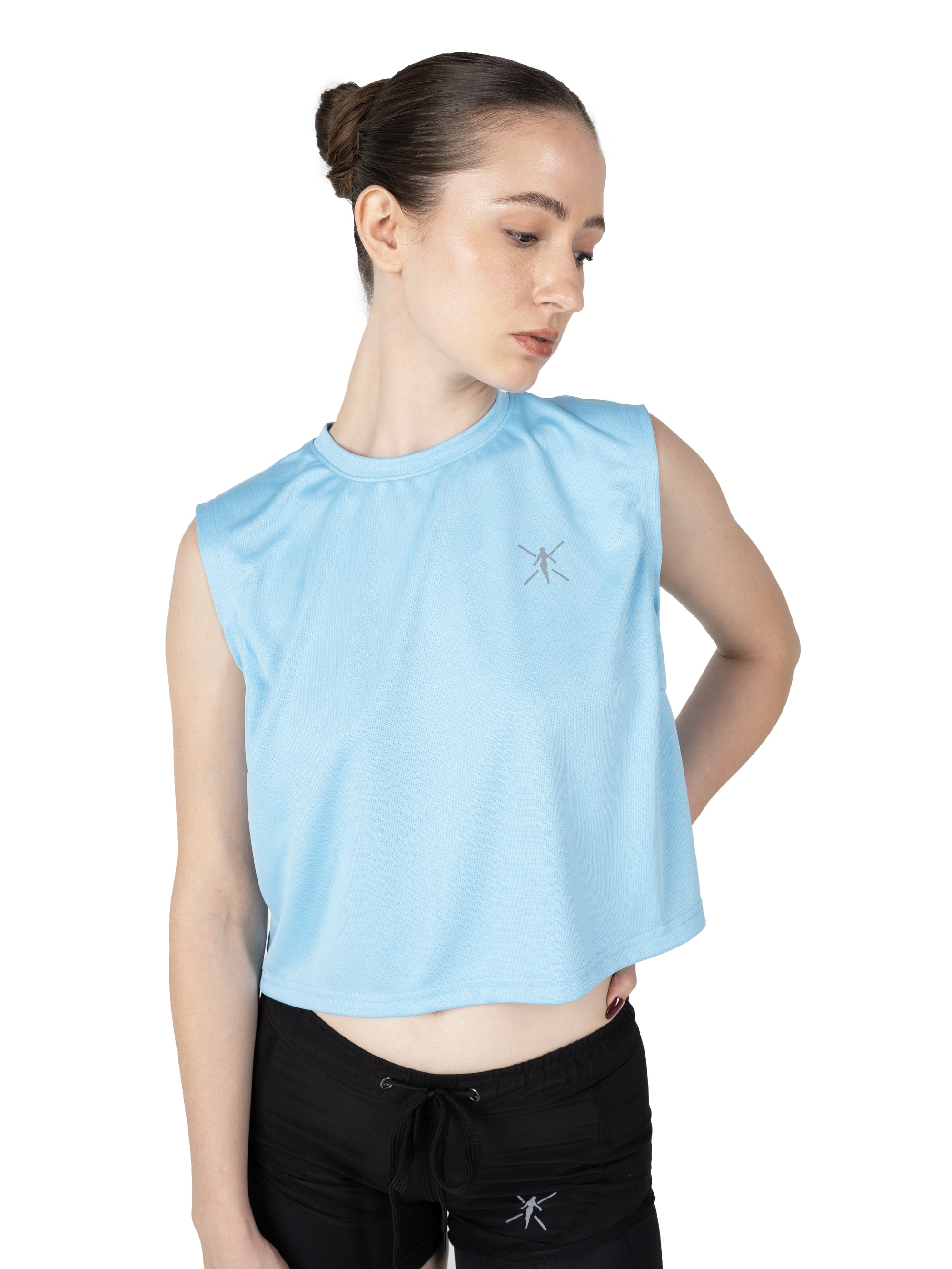 Sky Blue Crop Top