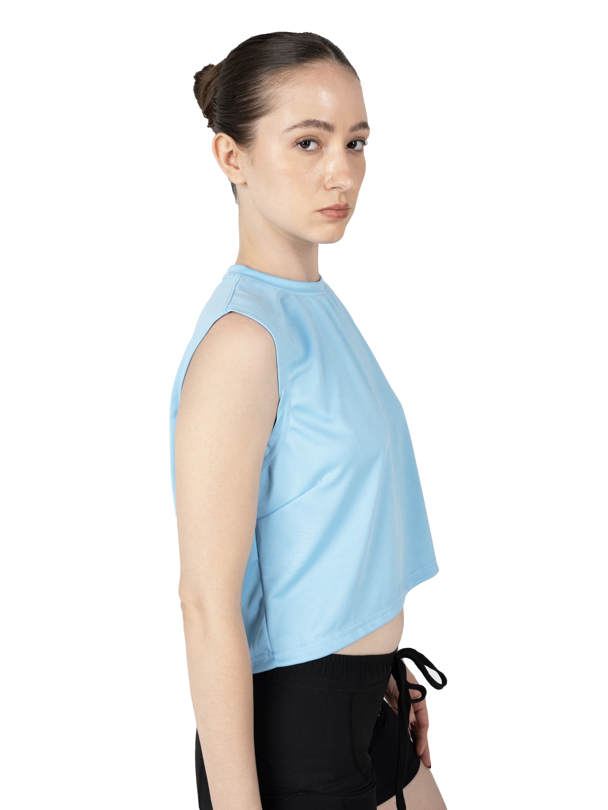 Sky Blue Crop Top