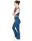 Blue High Waist Flared Pant